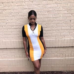 Pretty little thing motor sport mini dress